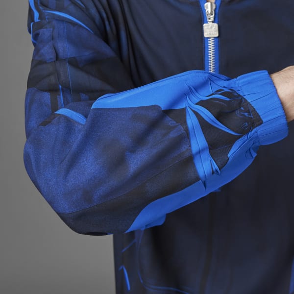 adidas Blue Version Half-Zip Soccer Silk Track Top - Blue