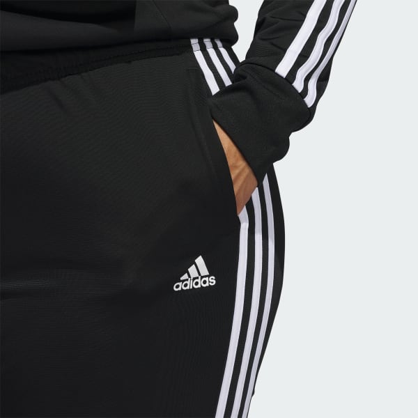 adidas Essentials Warm-Up Slim Tapered 3-Stripes Track Pants (Plus Size ...