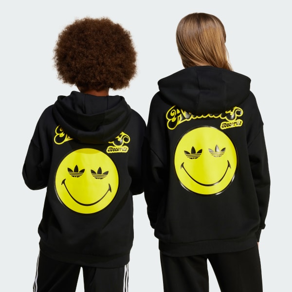 Negro Polerón con Capucha adidas Originals x Smiley World Niños
