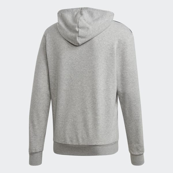 essential 3 stripe hoodie