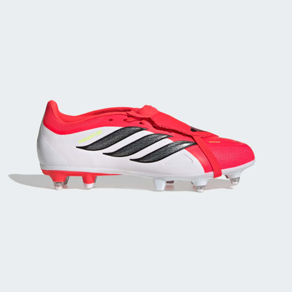 Vermelho Botas de Futebol com Língua Dobrada PREDATOR LEAGUE - Piso Mole