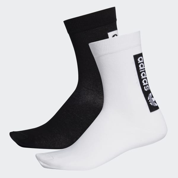 adidas Thin Crew Socks 2 Pairs - White 