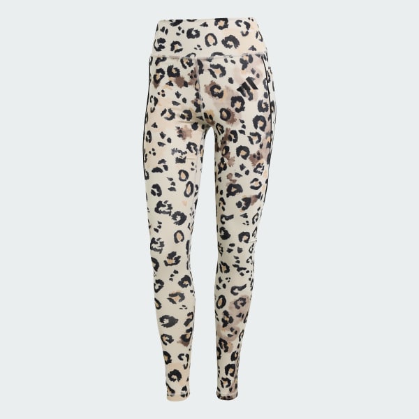 ベージュ Optime エッセンシャルズ フルレングス レギンス プリント