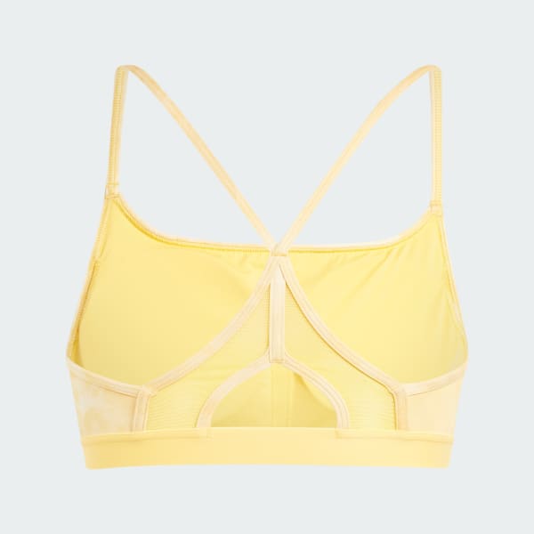 Rose Brassière de training imprimé floral tie-dye Aeroreact Essentials Maintien léger