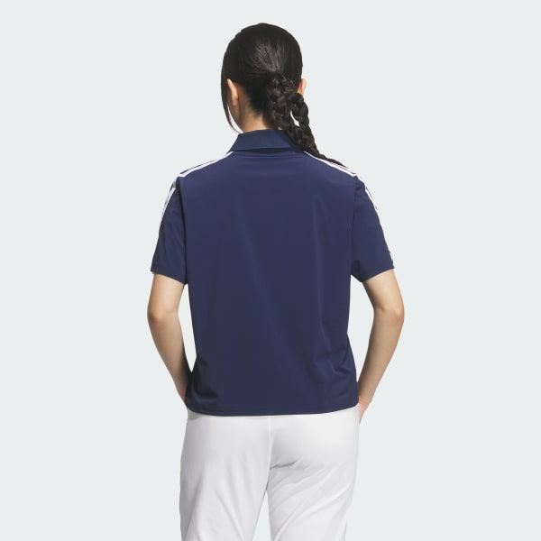 ブルー スリーストライプス ウーブン 半袖シャツ