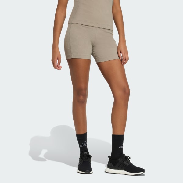 Beige adidas x Fortnite Biker Shorts