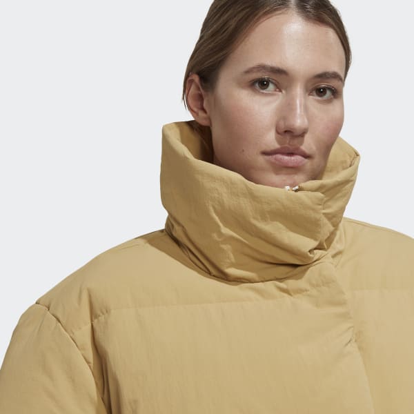 beige Big Baffle Down Jacket WR666