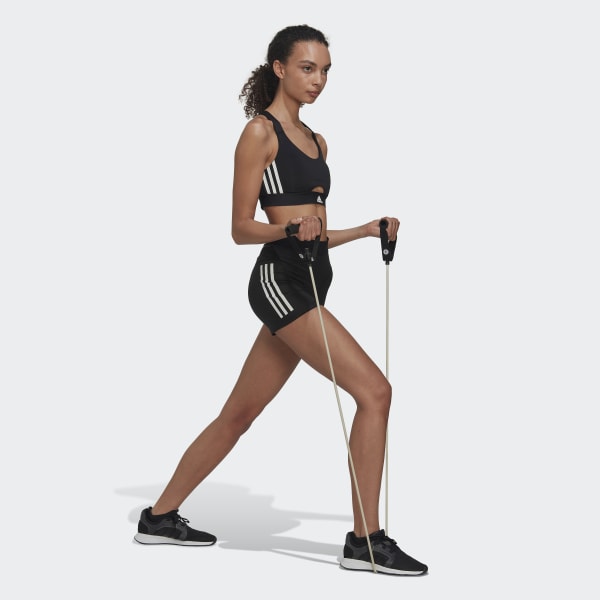 cerná Legíny Hyperglam 3-Stripes Short VK278