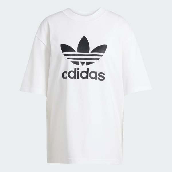 Branco Camiseta Adicolor Firebird Oversized Trefoil