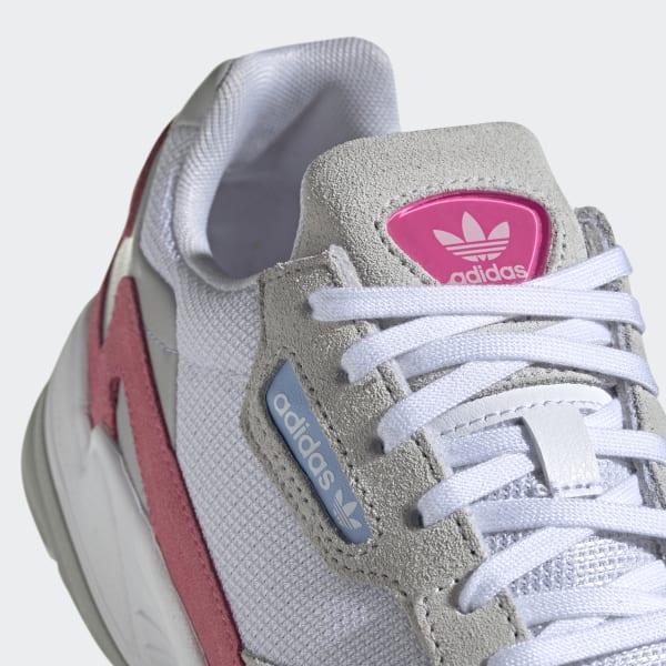 adidas falcon off white shock pink