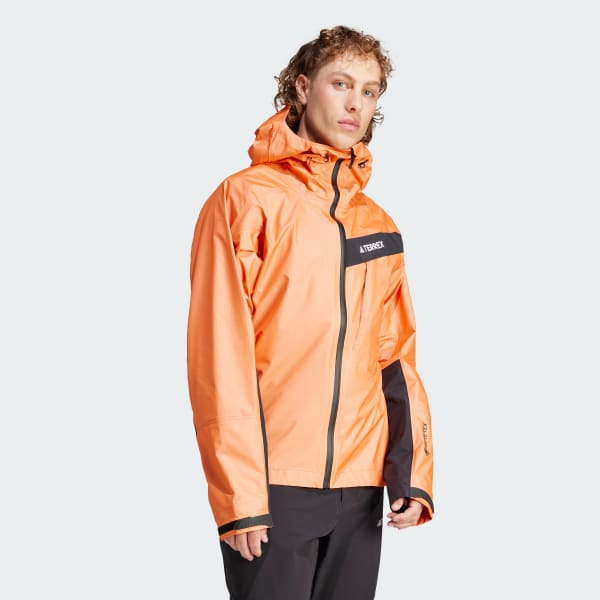 アディダス テレックス テックロック ライト Gore-Tex アクティブジャケット - オレンジ | アディダス ジャパン