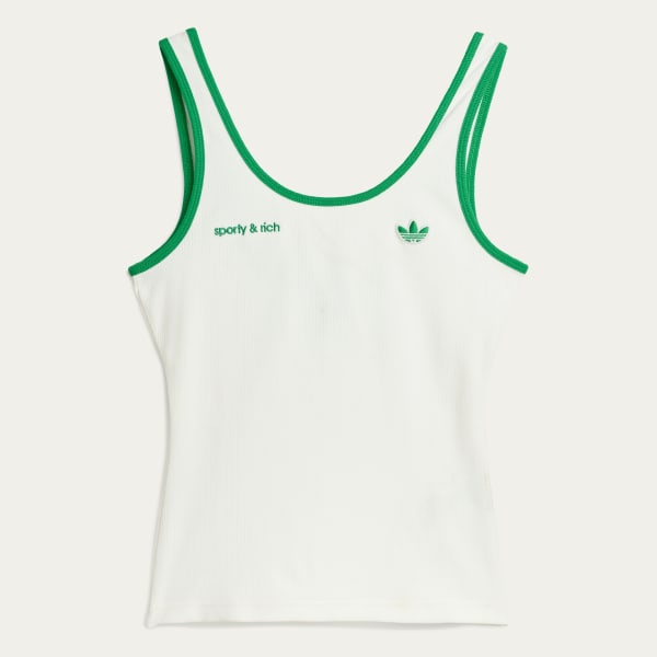 adidas sporty & rich タンクトップ ホワイト adidas Sporty & Rich Tank Top - White | Free Shipping with
