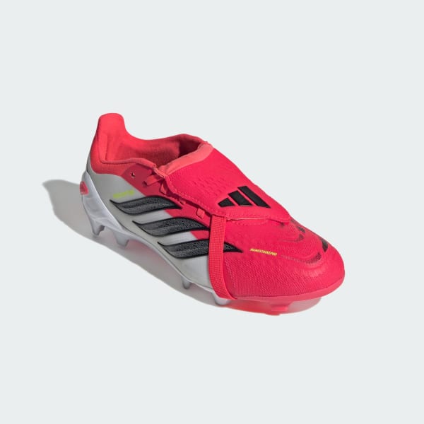Rood PREDATOR ELITE Fold-Over Tongue Firm Ground Voetbalschoenen Kids