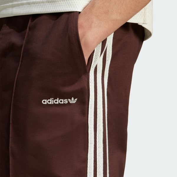 adidas 80s Loose Buttoned 3 Stripes 11 Inch Bermuda Shorts Brown adidas UK