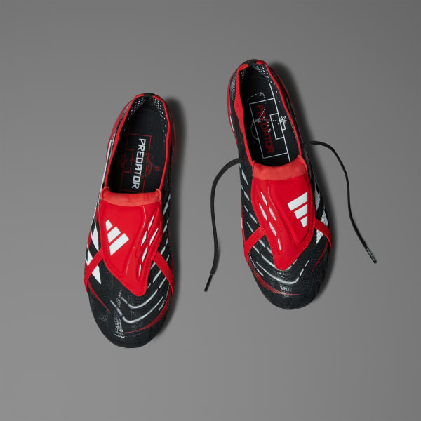 Μαύρο Predator Elite BWR Fold-Over Tongue Soft Ground Boots