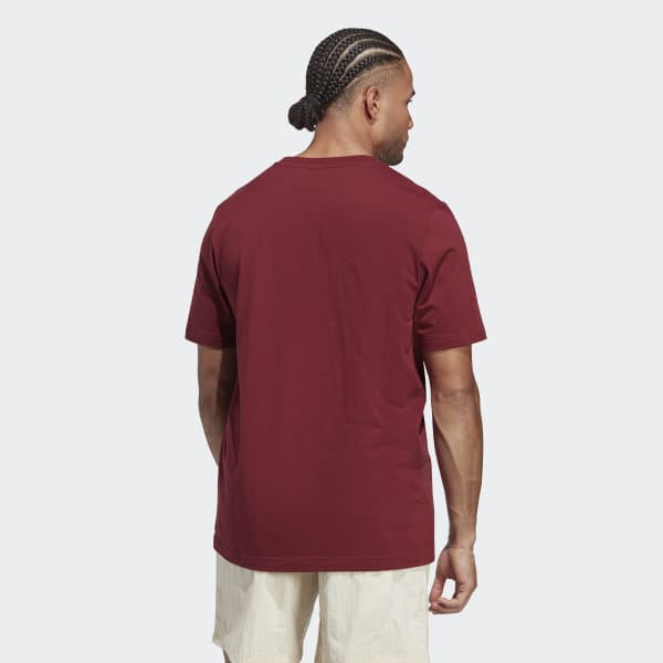 Weinrot adidas RIFTA Metro AAC T-Shirt
