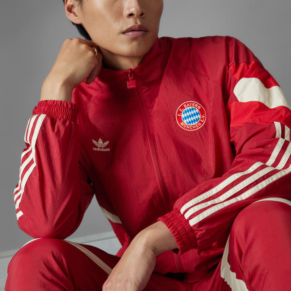 adidas FC Bayern Munchen Originals Jacke Weinrot adidas Deutschland