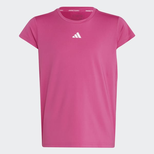 adidas AEROREADY 3-Stripes Tee - Pink | adidas Belgium