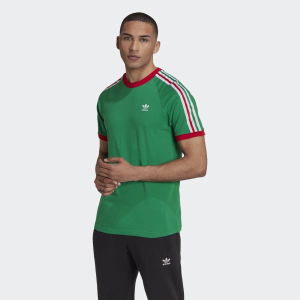 adidas Playera 3 franjas - Verde | adidas Mexico