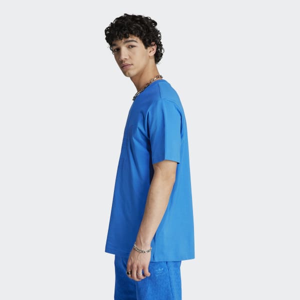 Azul Polo Monograma Estampada