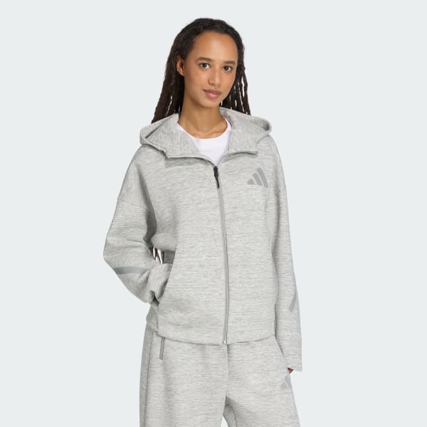 グレー Z.N.E.プレミアム フルジップ パーカー