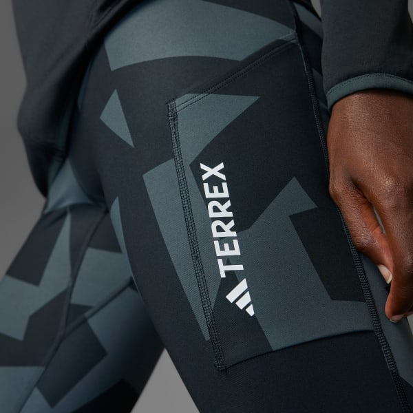 Szary Legginsy Terrex Multi Printed