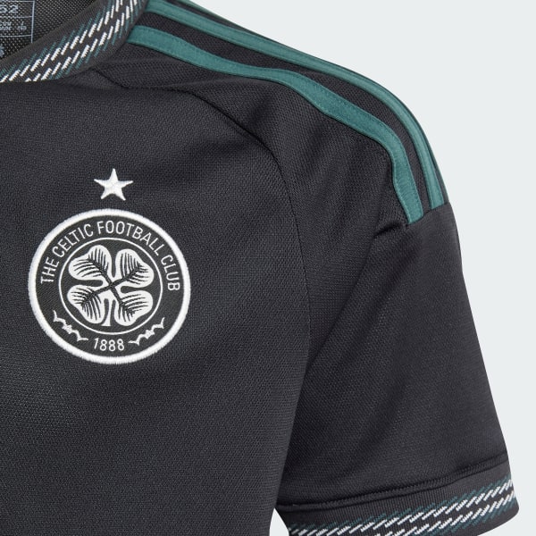 Czerń Koszulka Celtic FC 23/24 Away Kids