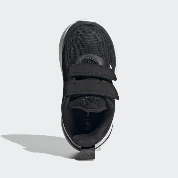 Black FortaRun Double Strap Running Shoes LSQ94