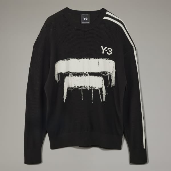 「Y's」pullover black knitt Y-
