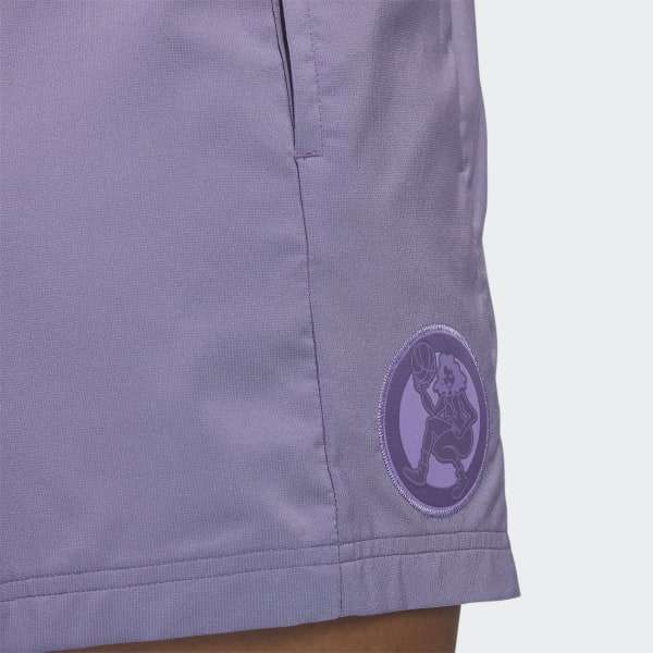 adidas Hoop York City Pinned Shorts - Purple | Women's Basketball 