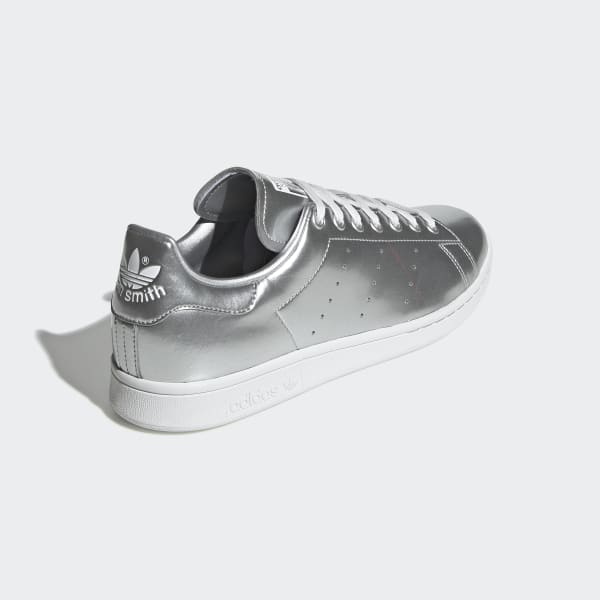 adidas metallic silver sneakers