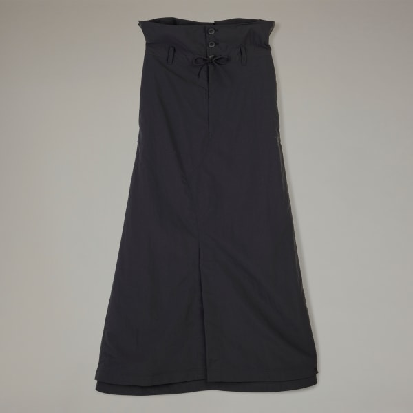 Black Y-3 Crinkle Nylon Skirt