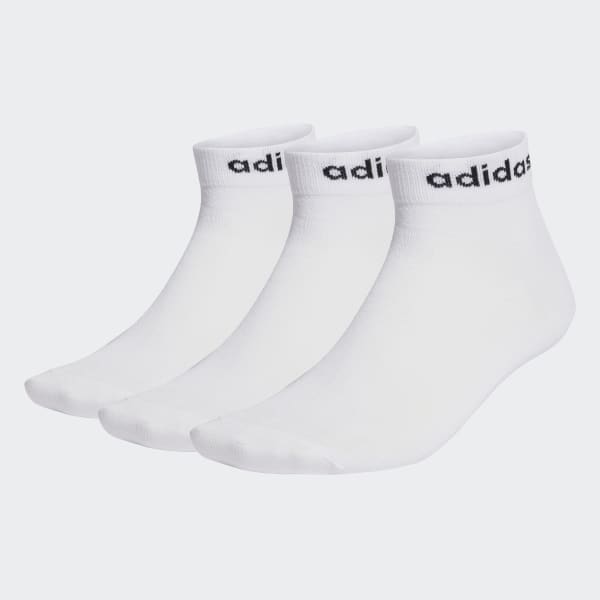 Λευκό Think Linear Ankle Socks 3 Pairs