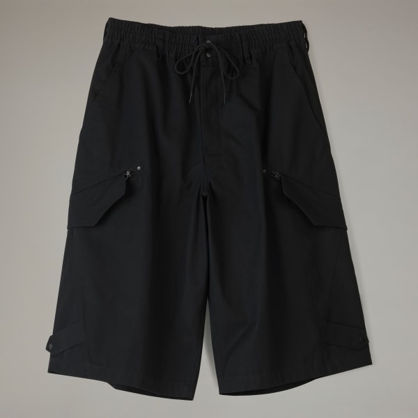Black Y-3 Workwear Shorts