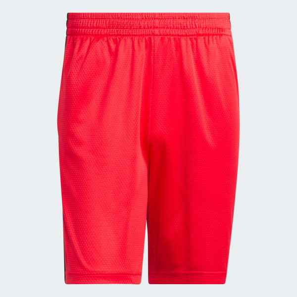 Vermelho Shorts Malha adidas Três Listras AEROREADY