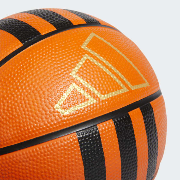 Orange 3-Stripes Rubber Mini Basketball CC066