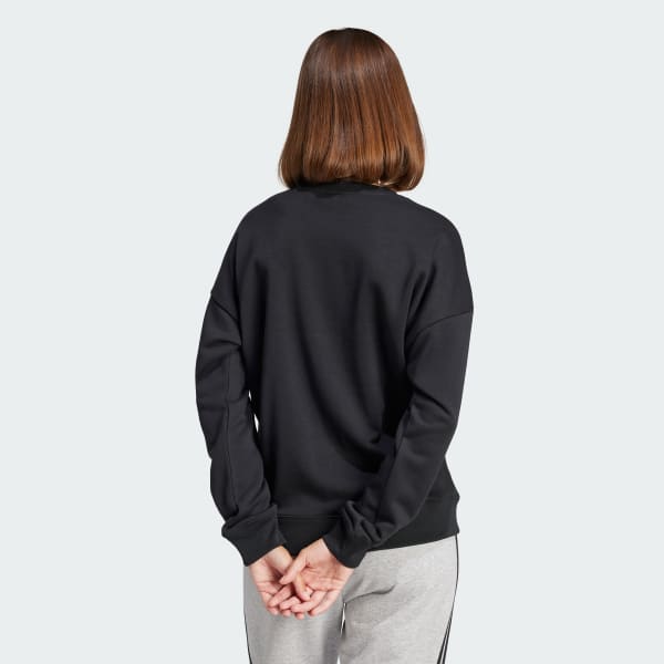 Negro Polera Essentials Linear French Terry