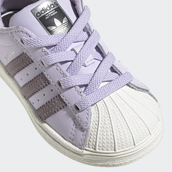 adidas originals superstar 80s primeknit kids purple