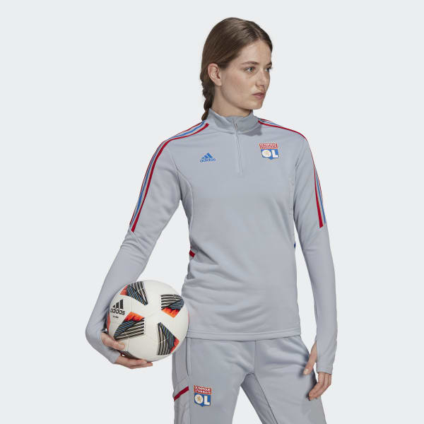 Cinzento Camisola de Treino Tiro 21 do Olympique Lyonnais