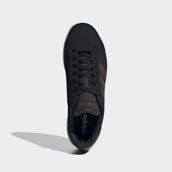 black grand court adidas