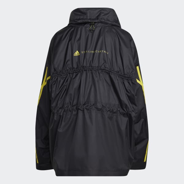 Schwarz adidas by Stella McCartney Half-Zip Mid-Length Windbreaker JLV89