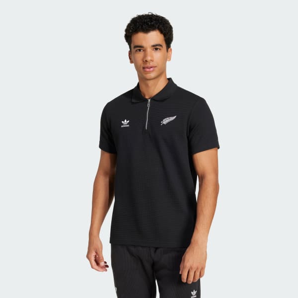 Adidas all black polo on sale
