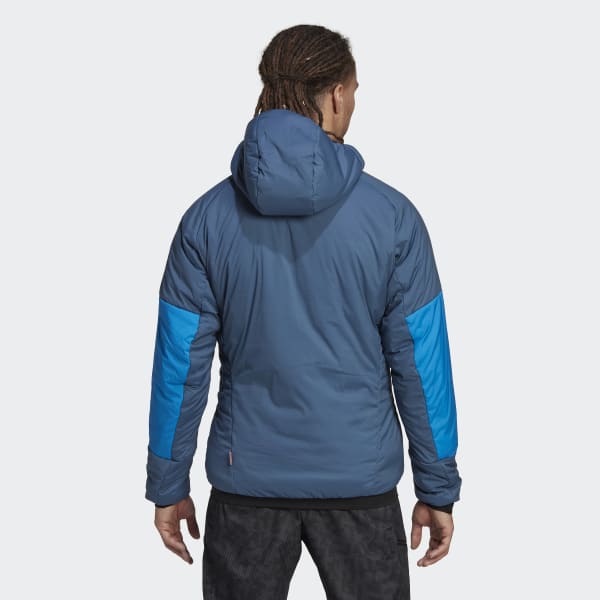 Blau TERREX Techrock Stretch PrimaLoft® Hooded Jacke ES209