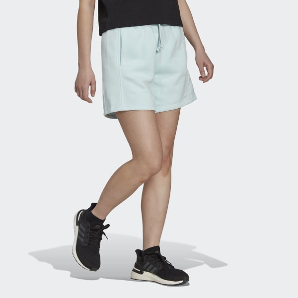 adidas ALL SZN Fleece Shorts | Blue | Women\'s Lifestyle - US adidas