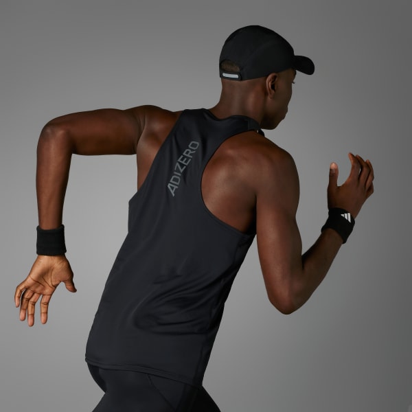 Negro Playera de running Adizero