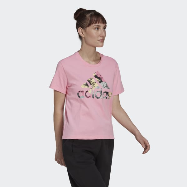 Rose T-shirt imprimé intégral Regular