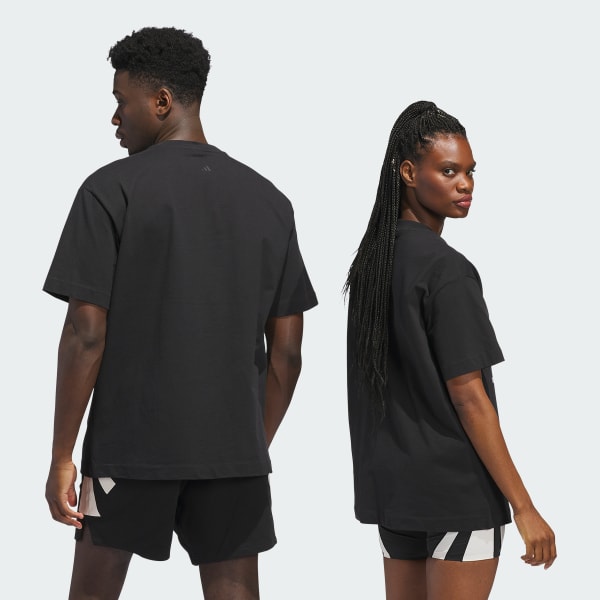 Siyah adidas Basketball Tişört (Unisex)