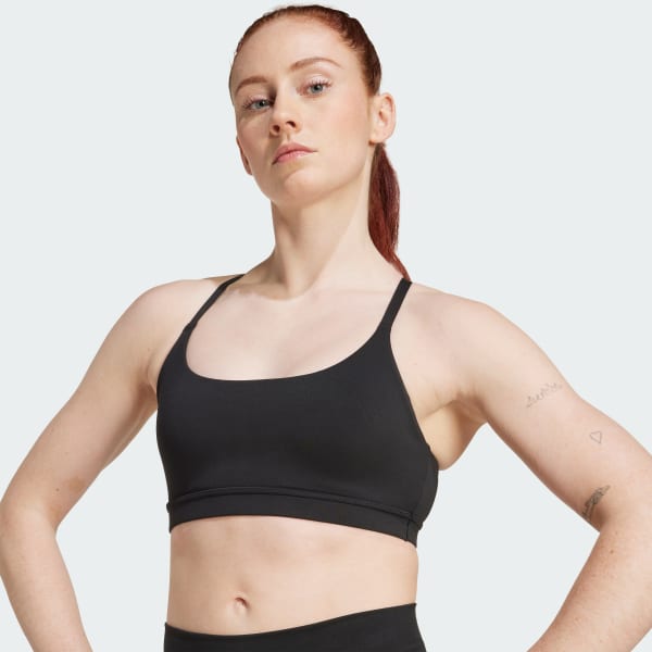 adidas All Me Light Support Bra - Black | Free Shipping with adiClub