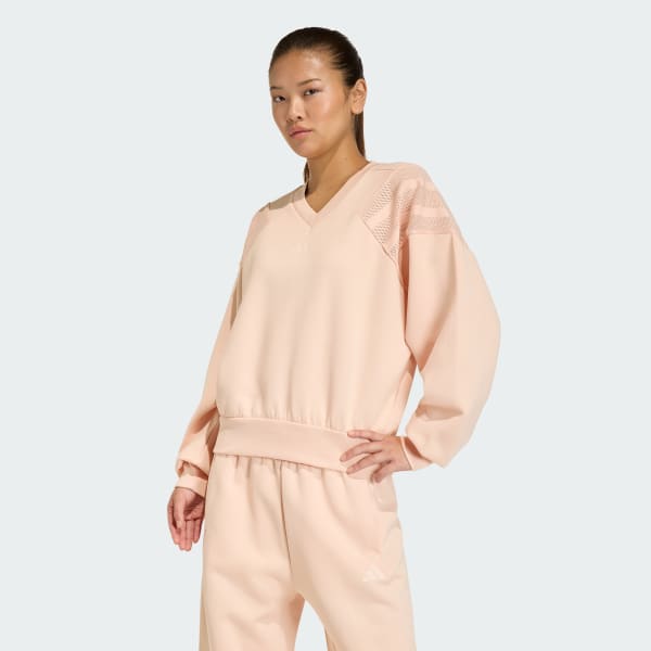 Pink FUTURE ICONS THREE STRIPES SWEATSHIRT