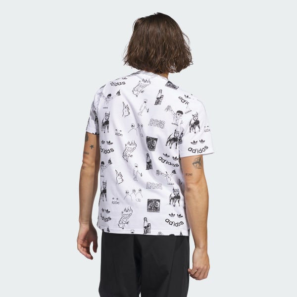 アディダス ディル グラフィック 半袖Tシャツ - ホワイト